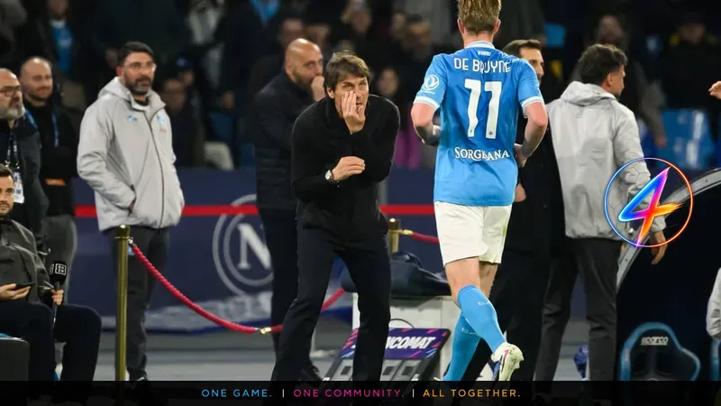 Antonio Conte leaves Napoli as Kevin De Bruyne and Romelu Lukaku wait