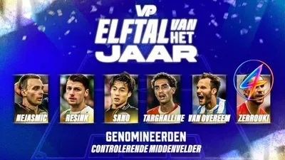 VoetbalPrimeur Announces Controlling Midfielder Nominees for Eredivisie Team of the Year