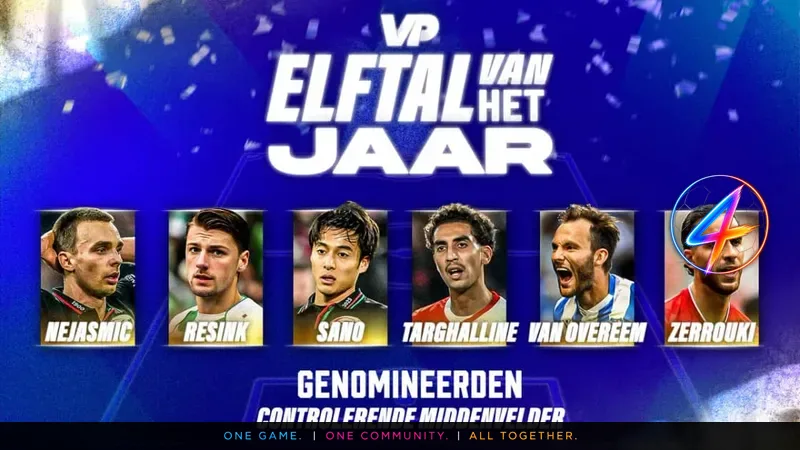 VoetbalPrimeur Announces Controlling Midfielder Nominees for Eredivisie Team of the Year