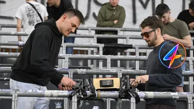 Anderlecht Fans Protest with Table Football During Playoff Match
