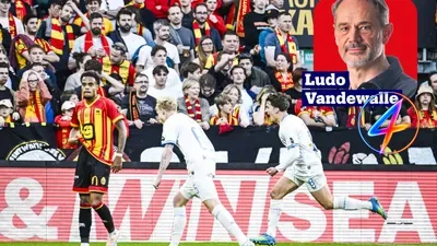 Christos Tzolis scores as Club Brugge clinches title