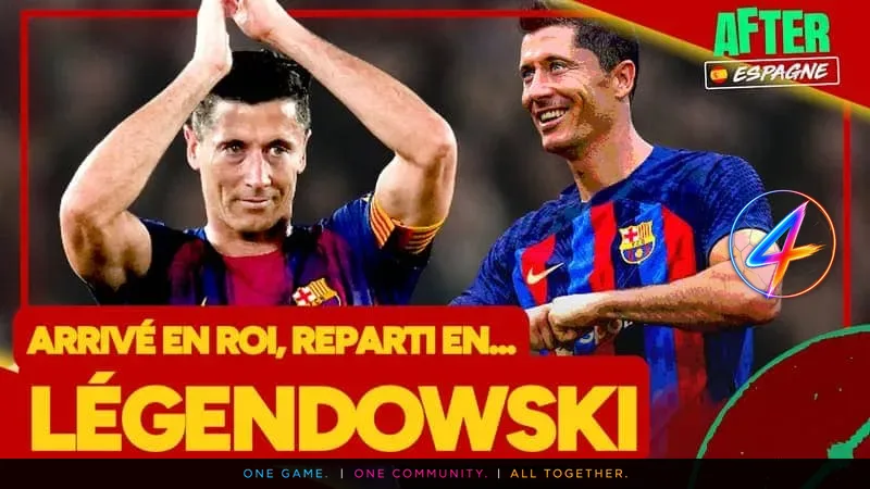 Robert Lewandowski leaves Barcelona after three seasons