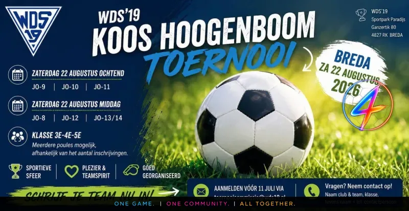 WDS'19 Koos Hoogenboom jeugdtoernooi