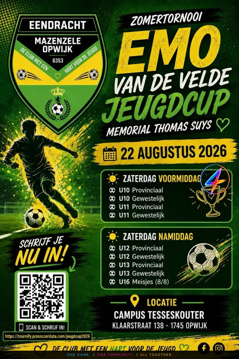 Zomertornooi EMO Van De Velde Jeugdcup